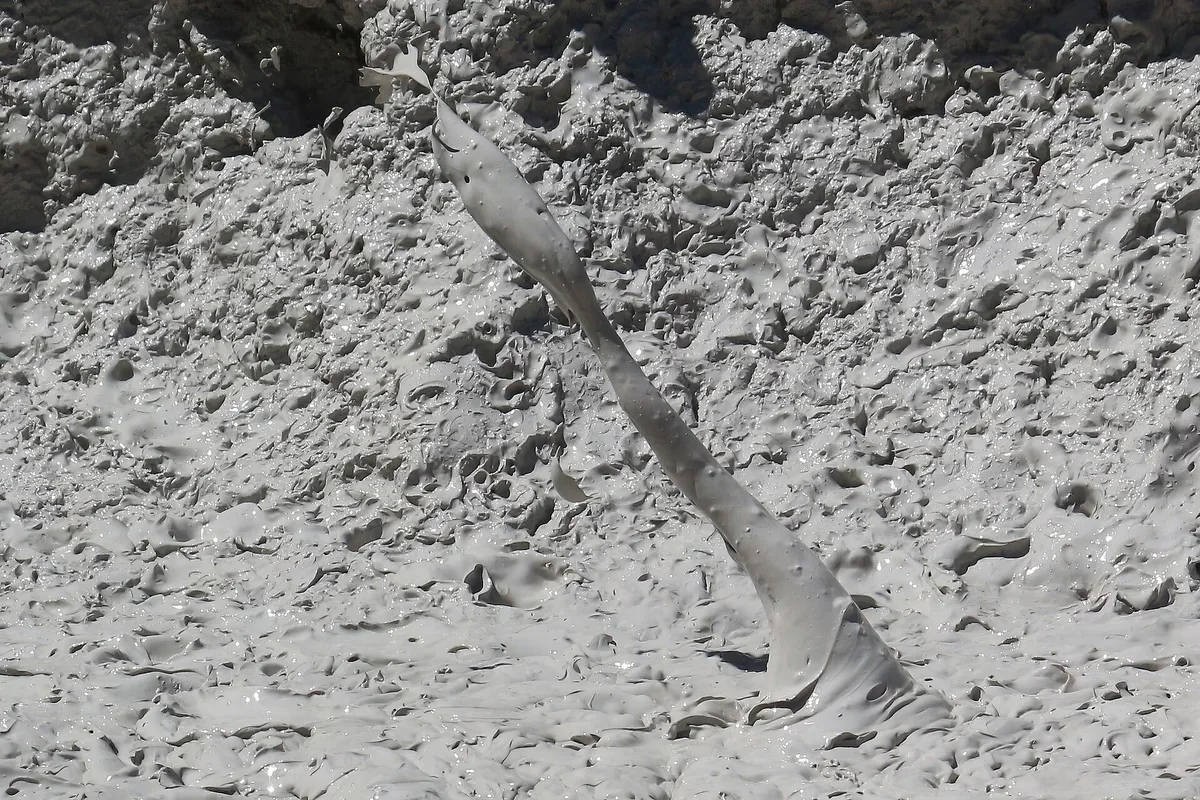 Geothermal volcanic mud pots and mineral hot springs at Rincón de la Vieja foothills